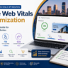 Feature image for Core Web Vitals Optimization showing page speed metrics, performance improvements, and website optimization strategies.