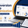 Feature image for Conversion Rate Optimization Checklist showing data-driven strategies to improve leads, sales, and website conversions.