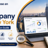 Feature image for How to Choose an SEO Company in New York showcasing SEO analytics, business growth, and expert agency selection.