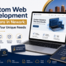 Feature image for Custom Web Development Solutions in Newark showcasing scalable web solutions, secure architecture, and business growth.