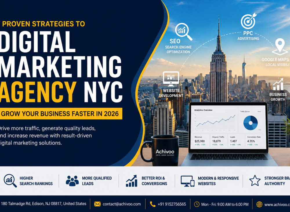 Digital Marketing Agency NYC providing SEO, PPC, website development, and Google Maps SEO services.