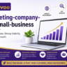 Marketing company for small business by Achivoo showcasing SEO, website development, digital marketing, and lead generation services.