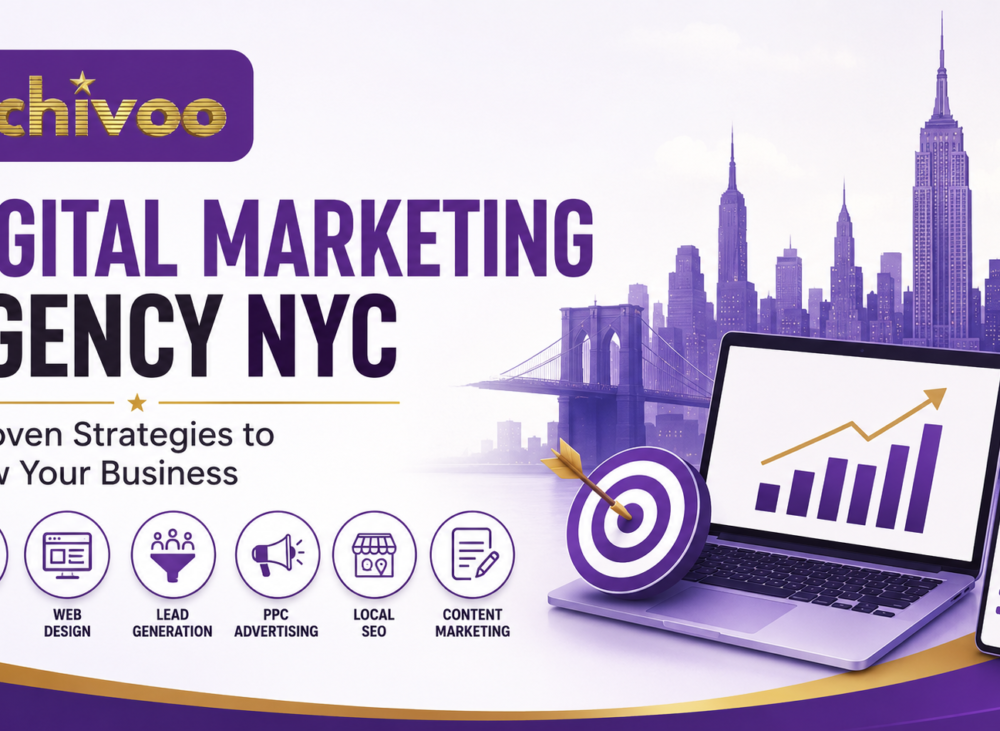 Digital marketing agency NYC strategies featuring SEO, web design, lead generation, PPC, local SEO, and content marketing